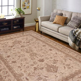 handmade Traditional Kafkaz Beige Tan Hand Knotted RECTANGLE 100% WOOL area rug 10 x 13