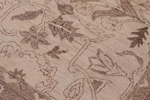 handmade Traditional Kafkaz Beige Tan Hand Knotted RECTANGLE 100% WOOL area rug 10x13