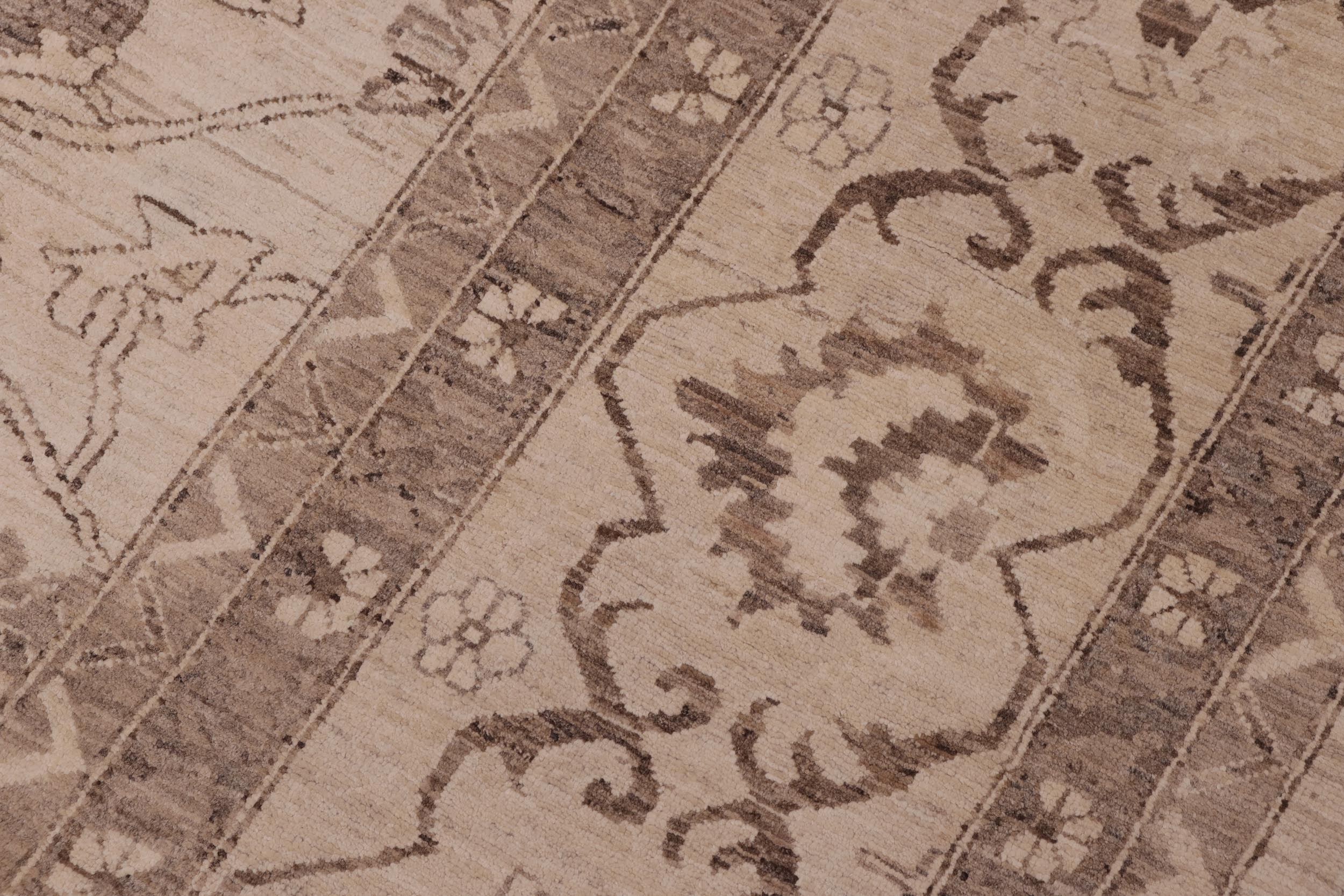 handmade Traditional Kafkaz Beige Tan Hand Knotted RECTANGLE 100% WOOL area rug 10x13