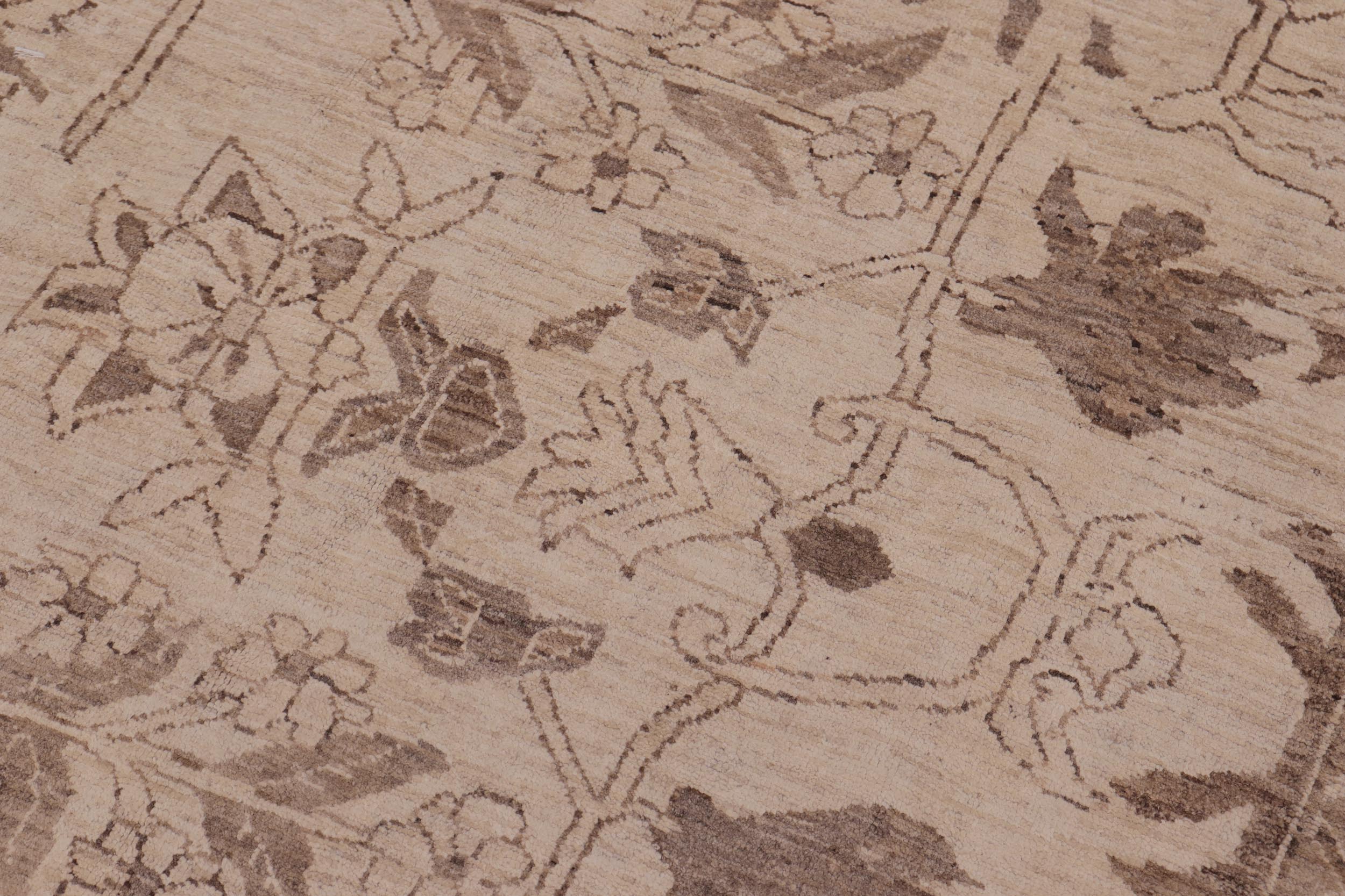 handmade Traditional Kafkaz Beige Tan Hand Knotted RECTANGLE 100% WOOL area rug 10x13