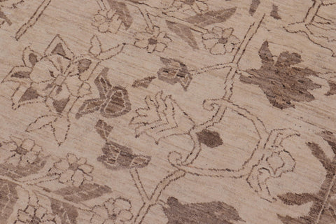 handmade Traditional Kafkaz Beige Tan Hand Knotted RECTANGLE 100% WOOL area rug 10x13