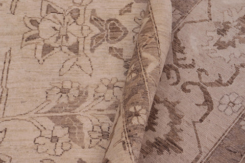 handmade Traditional Kafkaz Beige Tan Hand Knotted RECTANGLE 100% WOOL area rug 10x13