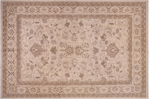 handmade Traditional Kafkaz Beige Tan Hand Knotted RECTANGLE 100% WOOL area rug 10x13