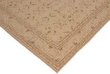 handmade Transitional Kafkaz Beige Brown Hand Knotted RECTANGLE 100% WOOL area rug 9 x 12