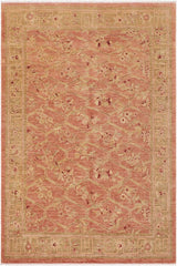 handmade Transitional Kafkaz Peach Green Hand Knotted RECTANGLE 100% WOOL area rug 9X12