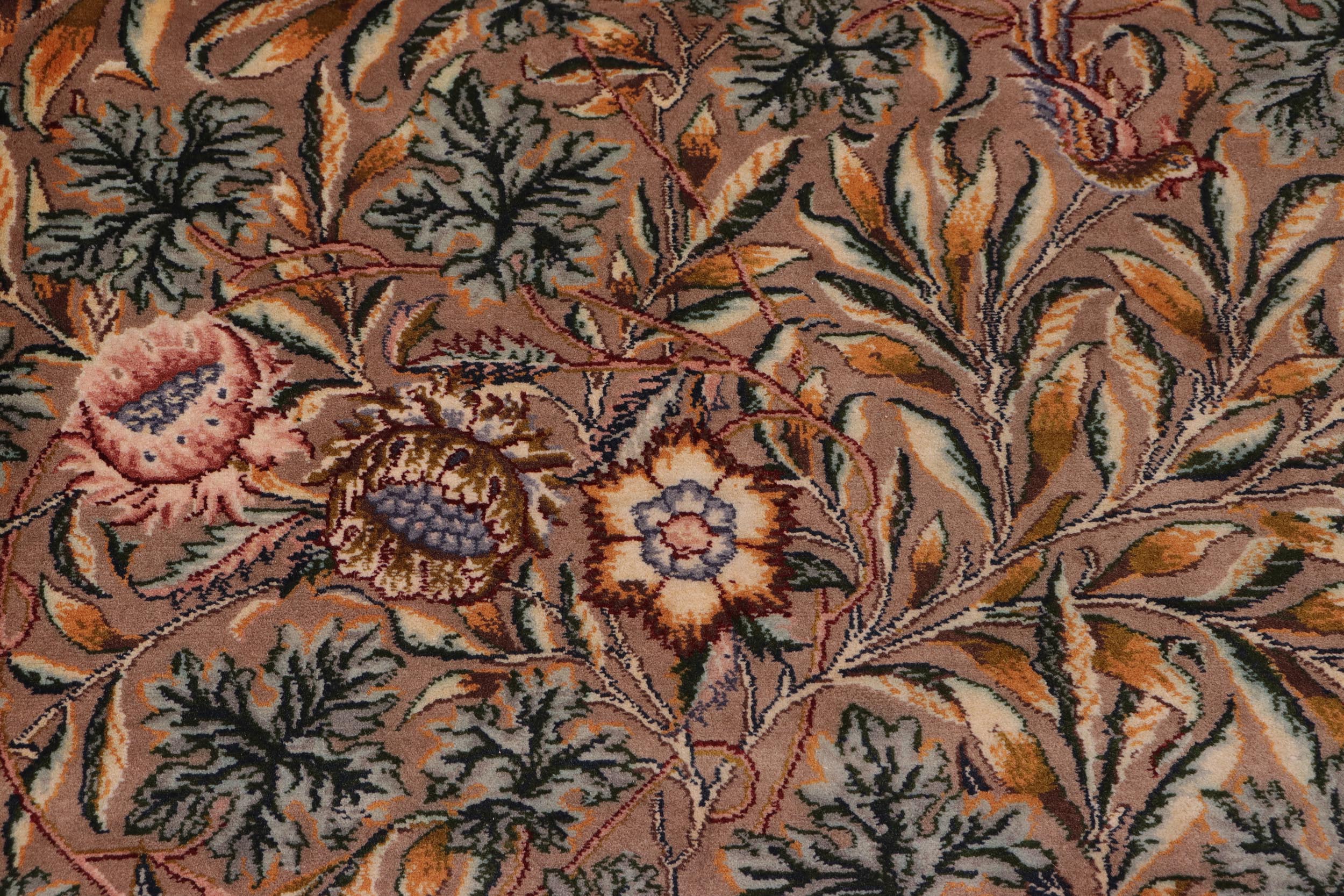 handmade Transitional Imran Brown Green Hand Knotted RECTANGLE 100% WOOL area rug 8x11