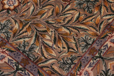 handmade Transitional Imran Brown Green Hand Knotted RECTANGLE 100% WOOL area rug 8x11