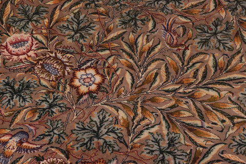 handmade Transitional Imran Brown Green Hand Knotted RECTANGLE 100% WOOL area rug 8x11