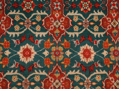 handmade Traditional  Green Rust Hand Knotted RECTANGLE 100% WOOL area rug 8x10