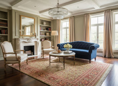 handmade Traditional Regular Green Aubergine Hand Knotted RECTANGLE 100% WOOL area rug 8x10