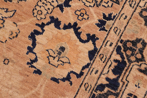 handmade Traditional Kafkaz Rose Blue Hand Knotted RECTANGLE 100% WOOL area rug 6x9