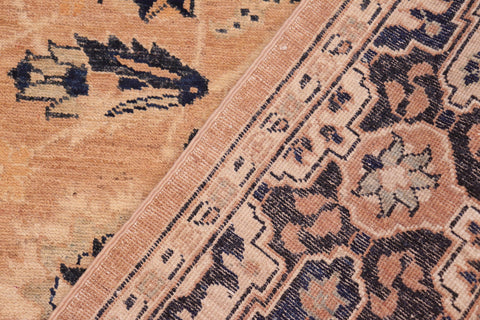 handmade Traditional Kafkaz Rose Blue Hand Knotted RECTANGLE 100% WOOL area rug 6x9