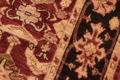 handmade Traditional Kafkaz Red Black Hand Knotted RECTANGLE 100% WOOL area rug 6x9