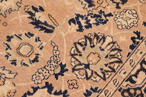 handmade Traditional Kafkaz Rose Blue Hand Knotted RECTANGLE 100% WOOL area rug 6x9