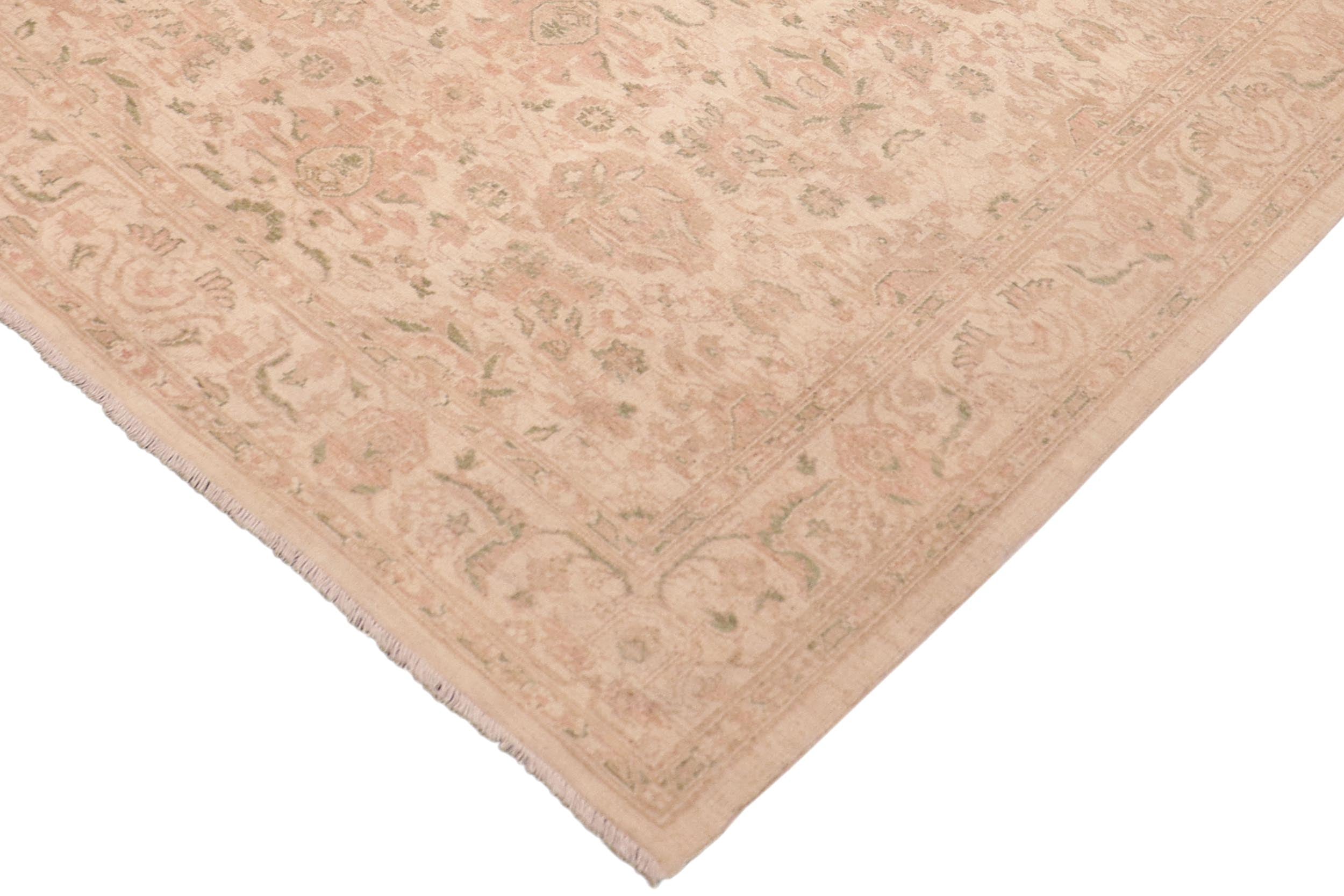 handmade Traditional Kafkaz Beige Tan Hand Knotted RECTANGLE 100% WOOL area rug 6x9
