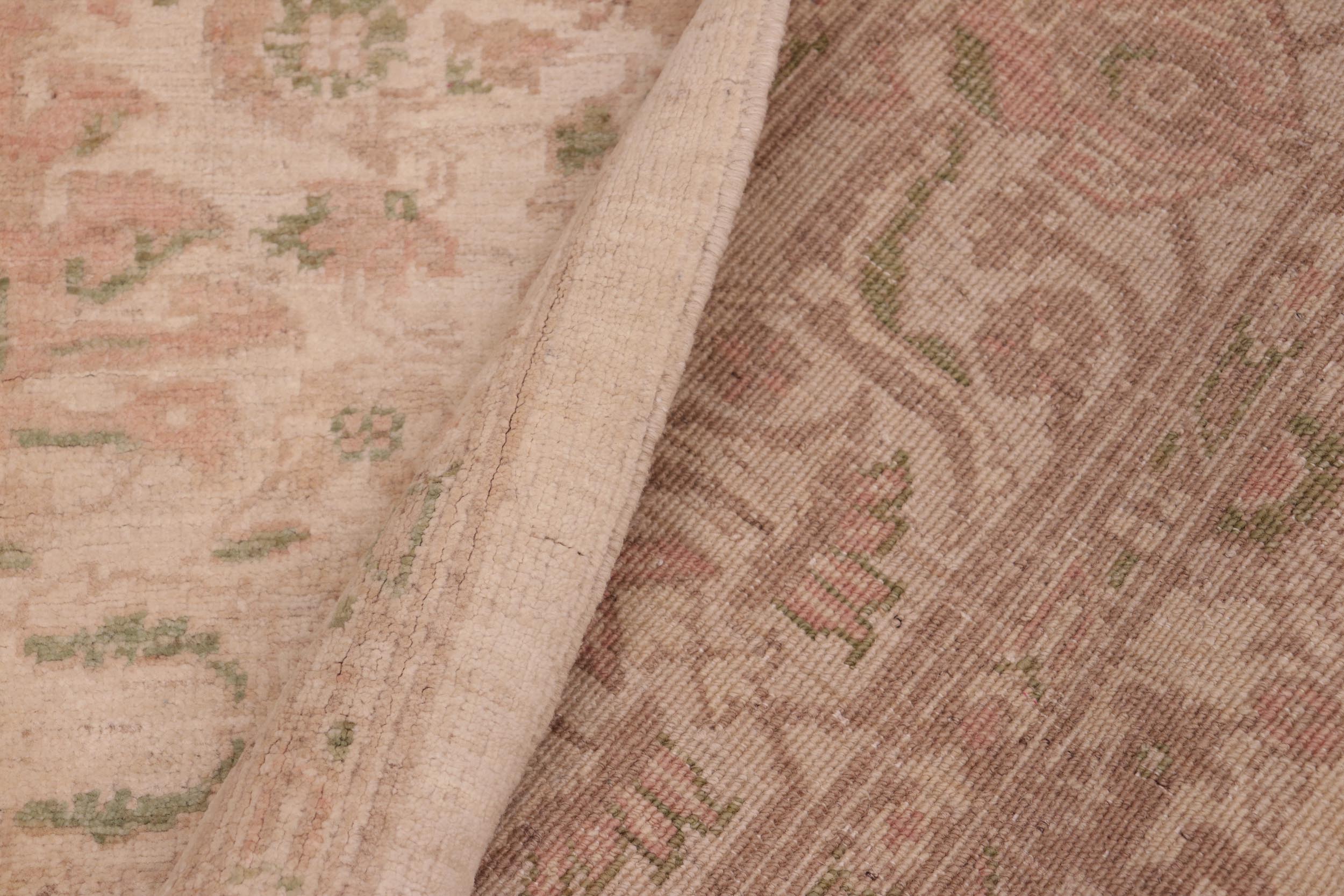 handmade Traditional Kafkaz Beige Tan Hand Knotted RECTANGLE 100% WOOL area rug 6x9
