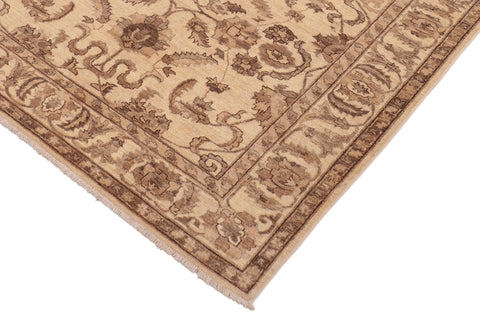 handmade Traditional Kafkaz Beige Brown Hand Knotted RECTANGLE 100% WOOL area rug 6x9