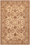 handmade Traditional Kafkaz Beige Brown Hand Knotted RECTANGLE 100% WOOL area rug 6 x 9