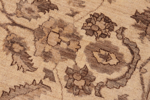 handmade Traditional Kafkaz Beige Brown Hand Knotted RECTANGLE 100% WOOL area rug 6x9