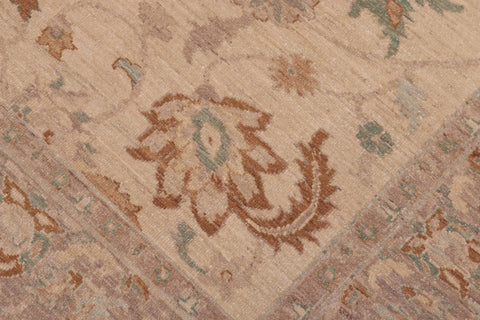 handmade Traditional Kafkaz Ivory Lt. Brown Hand Knotted RECTANGLE 100% WOOL area rug 6x9