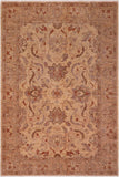 handmade Traditional Kafkaz Gold Tan Hand Knotted RECTANGLE 100% WOOL area rug 6 x 9
