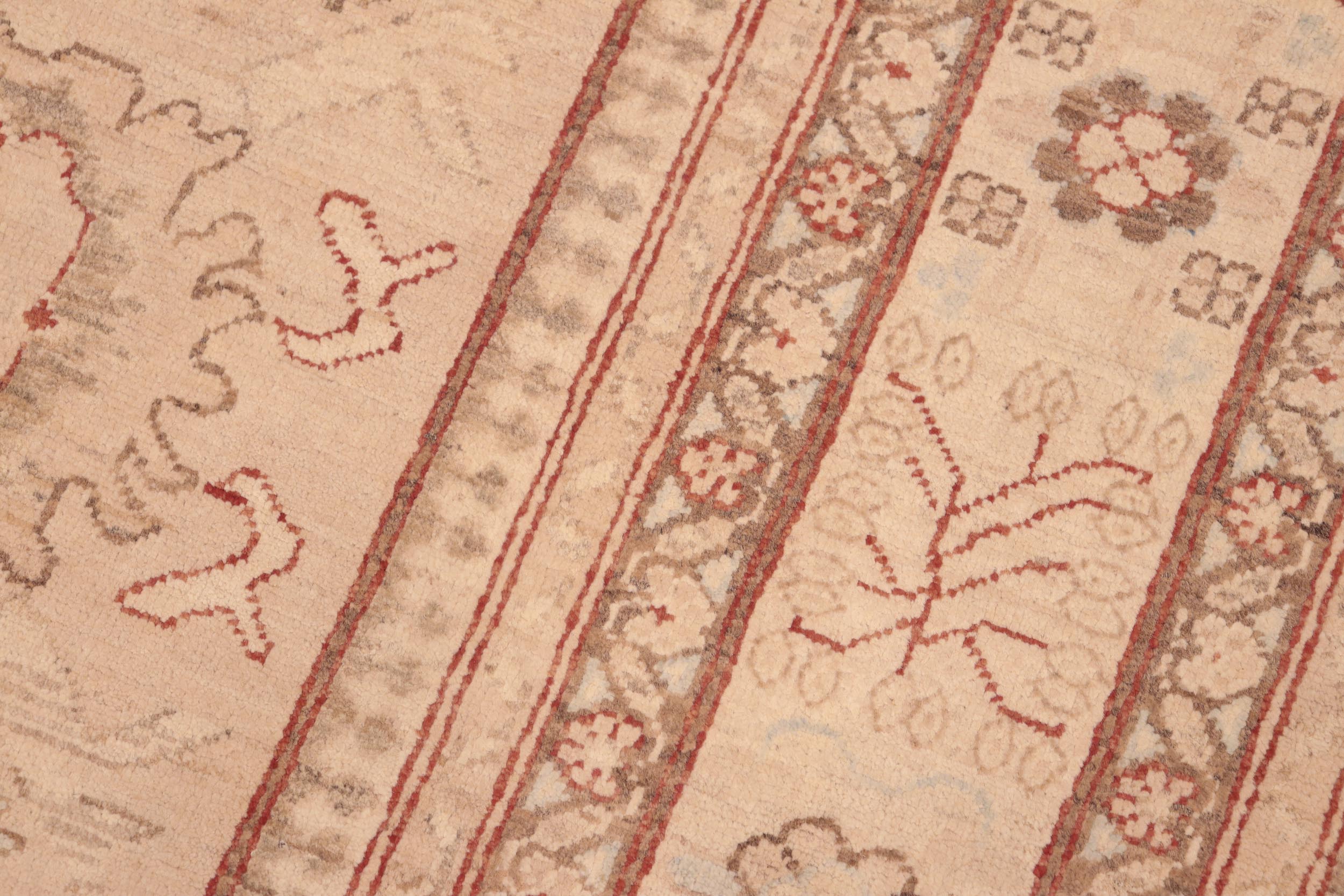 handmade Traditional Kafkaz Tan Brown Hand Knotted RECTANGLE 100% WOOL area rug 7x9