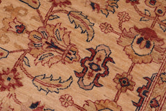 handmade Transitional Kafkaz Gold Rust Hand Knotted RECTANGLE 100% WOOL area rug 6X9