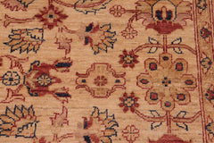 handmade Transitional Kafkaz Gold Rust Hand Knotted RECTANGLE 100% WOOL area rug 6X9