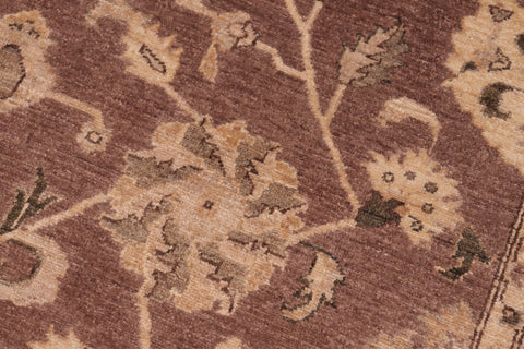 handmade Traditional Kafkaz Brown Tan Hand Knotted RECTANGLE 100% WOOL area rug 6x9