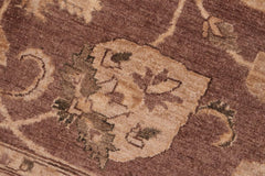 handmade Traditional Kafkaz Brown Tan Hand Knotted RECTANGLE 100% WOOL area rug 6X9