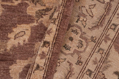 handmade Traditional Kafkaz Brown Tan Hand Knotted RECTANGLE 100% WOOL area rug 6X9