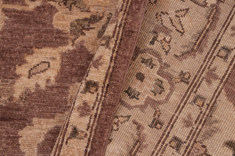 handmade Traditional Kafkaz Brown Tan Hand Knotted RECTANGLE 100% WOOL area rug 6x9