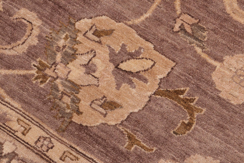 handmade Traditional Kafkaz Brown Tan Hand Knotted RECTANGLE 100% WOOL area rug 6x9