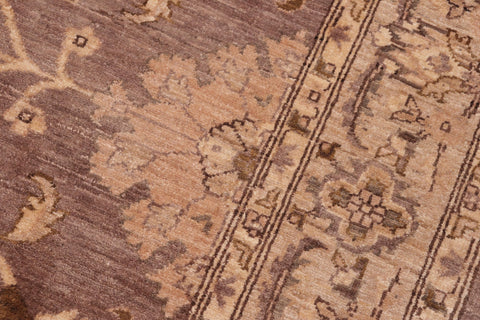 handmade Traditional Kafkaz Brown Tan Hand Knotted RECTANGLE 100% WOOL area rug 6x9