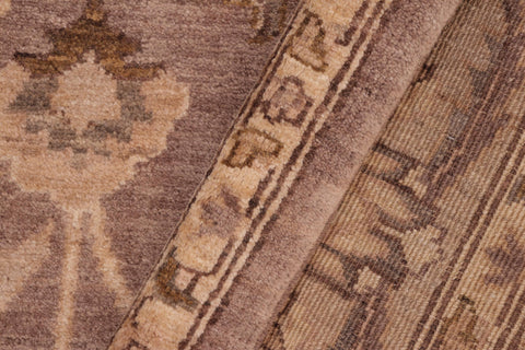 handmade Traditional Kafkaz Brown Tan Hand Knotted RECTANGLE 100% WOOL area rug 6x9