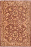 handmade Traditional Lahore Brown Tan Hand Knotted RECTANGLE 100% WOOL area rug 6 x 9