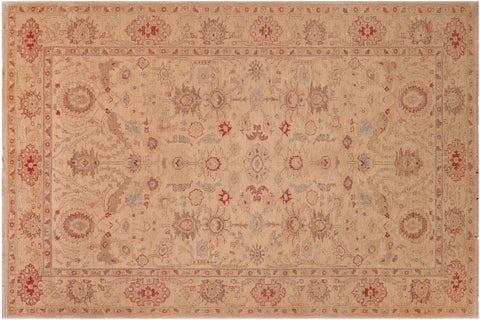 handmade Traditional Kafkaz Gold Gold Hand Knotted RECTANGLE 100% WOOL area rug 6x9