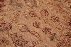 handmade Traditional Kafkaz Gray Tan Hand Knotted RECTANGLE 100% WOOL area rug 6X9