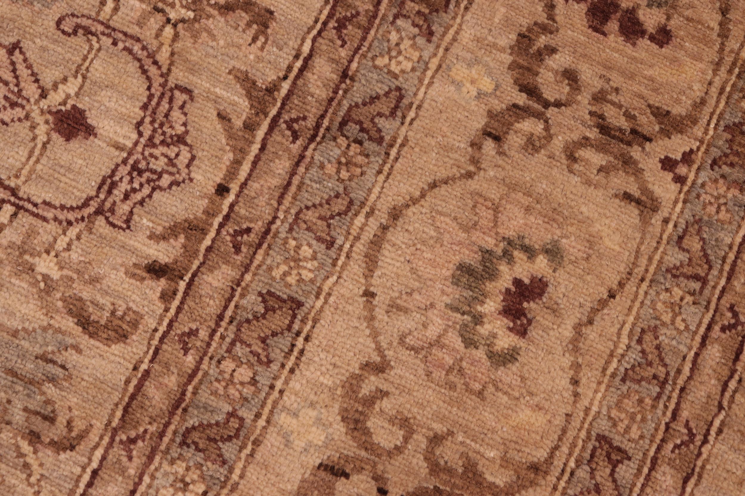 handmade Traditional Kafkaz Gray Tan Hand Knotted RECTANGLE 100% WOOL area rug 6x9