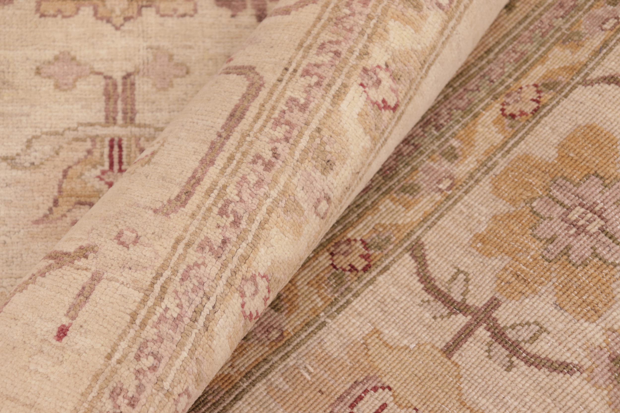 handmade Traditional Kafkaz Beige Tan Hand Knotted RECTANGLE 100% WOOL area rug 6x9