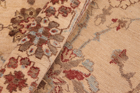 handmade Traditional Kafkaz Beige Brown Hand Knotted RECTANGLE 100% WOOL area rug 6x9