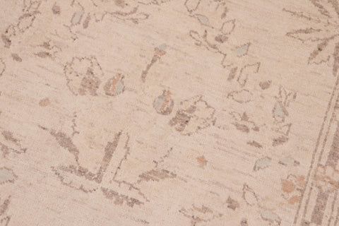 handmade Transitional Kafkaz Beige Brown Hand Knotted RECTANGLE 100% WOOL area rug 6' x 9'