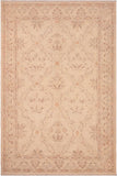 handmade Transitional Kafkaz Beige Brown Hand Knotted RECTANGLE 100% WOOL area rug 6 x 9