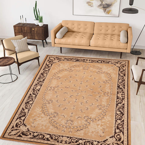 handmade Transitional Kafkaz Rose Charcoal Hand Knotted RECTANGLE 100% WOOL area rug 6' x 9'