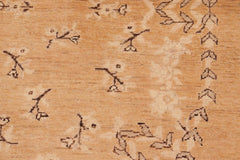 handmade Traditional Kafkaz Rose Charcoal Hand Knotted RECTANGLE 100% WOOL area rug 6X9