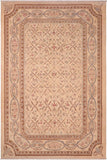 handmade Transitional Kafkaz Beige Brown Hand Knotted RECTANGLE 100% WOOL area rug 6 x 9