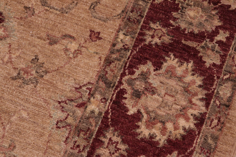 handmade Traditional Kafkaz Tan Red Hand Knotted RECTANGLE 100% WOOL area rug 6x9