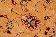 handmade Traditional Kafkaz Gold Blue Hand Knotted RECTANGLE 100% WOOL area rug 6X9