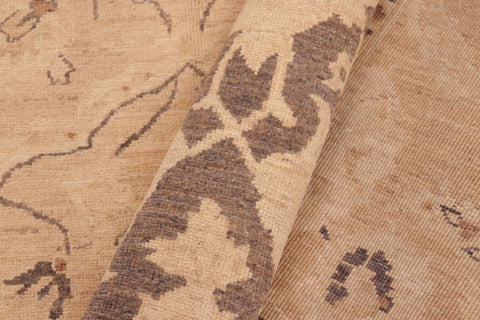 handmade Traditional Kafkaz Tan Brown Hand Knotted RECTANGLE 100% WOOL area rug 6x9