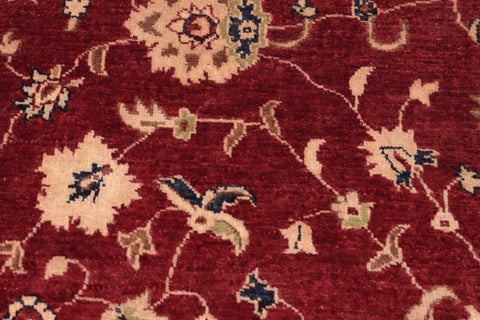 handmade Traditional Kafkaz Red Blue Hand Knotted RECTANGLE 100% WOOL area rug 6x9